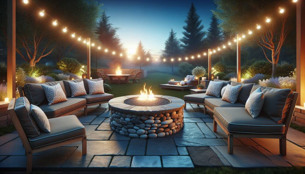 how to build a cozy fire pit area in your backyard